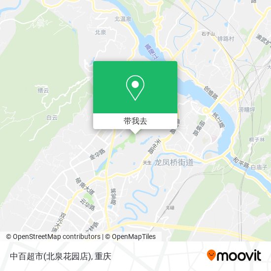 中百超市(北泉花园店)地图