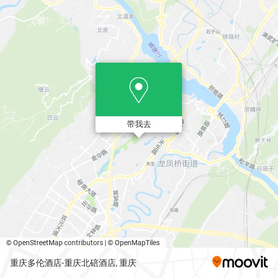 重庆多伦酒店-重庆北碚酒店地图
