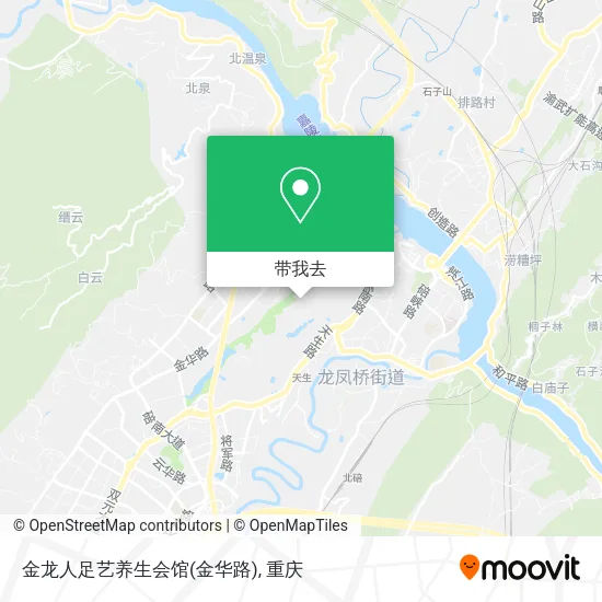 金龙人足艺养生会馆(金华路)地图
