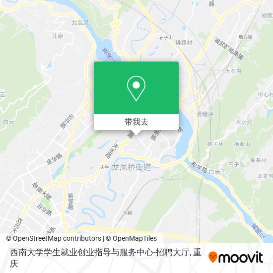 西南大学学生就业创业指导与服务中心-招聘大厅地图