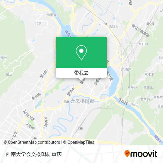 西南大学会文楼B栋地图