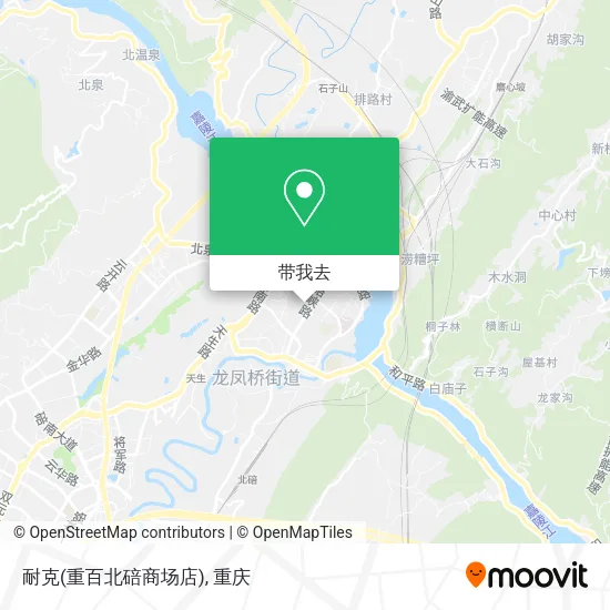 耐克(重百北碚商场店)地图
