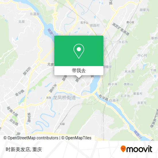 时新美发店地图