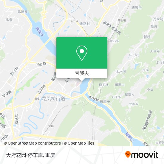 天府花园-停车库地图