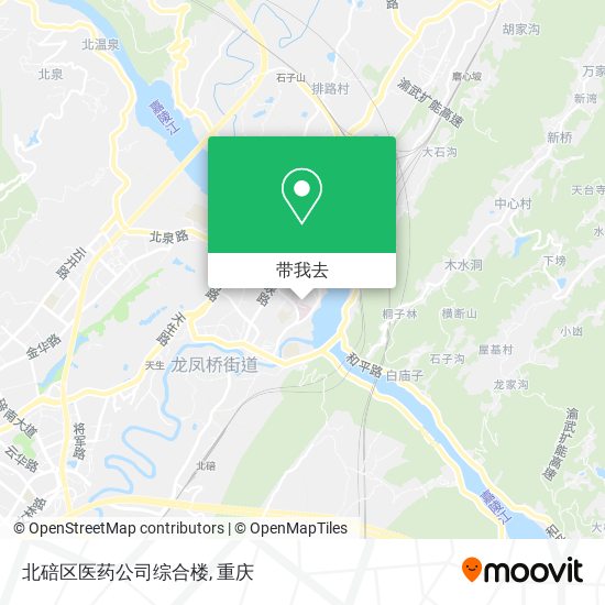 北碚区医药公司综合楼地图