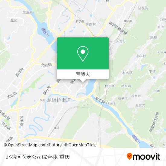 北碚区医药公司综合楼地图