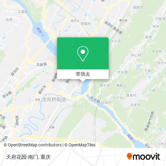 天府花园-南门地图