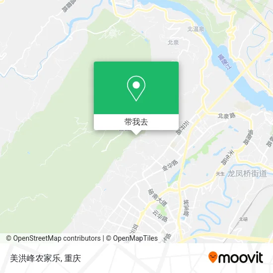美洪峰农家乐地图