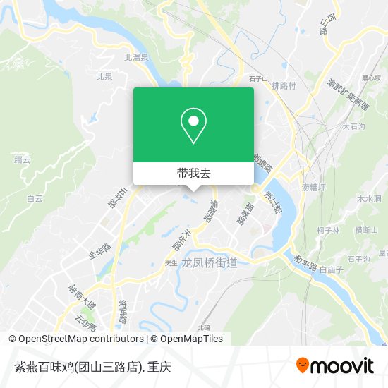 紫燕百味鸡(团山三路店)地图