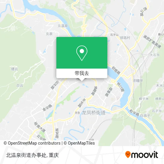 北温泉街道办事处地图