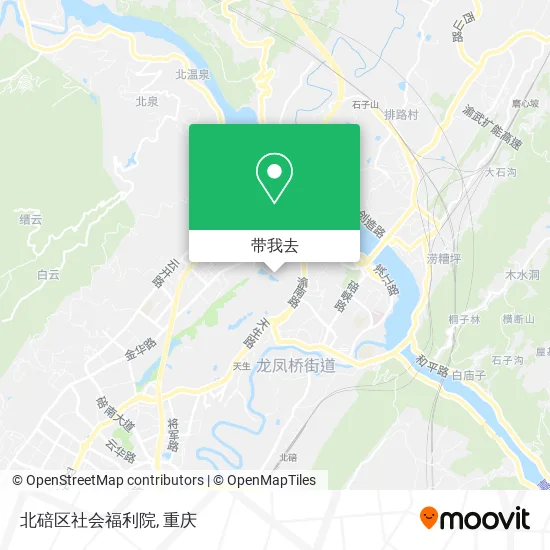 北碚区社会福利院地图