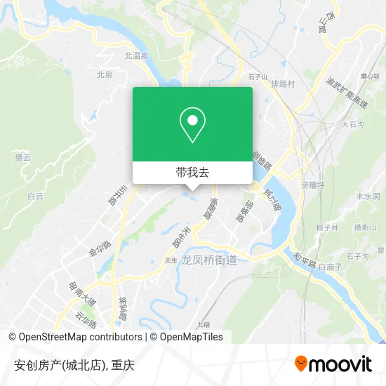 安创房产(城北店)地图