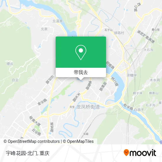 宇峰花园-北门地图
