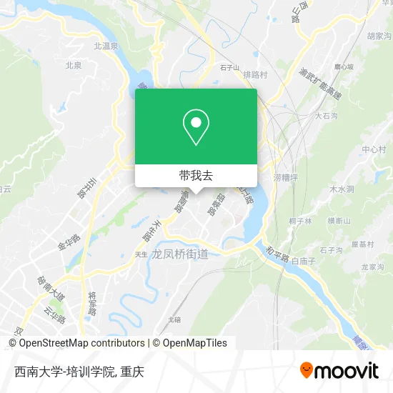 西南大学-培训学院地图