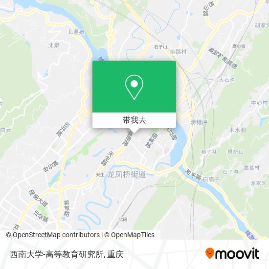 西南大学-高等教育研究所地图