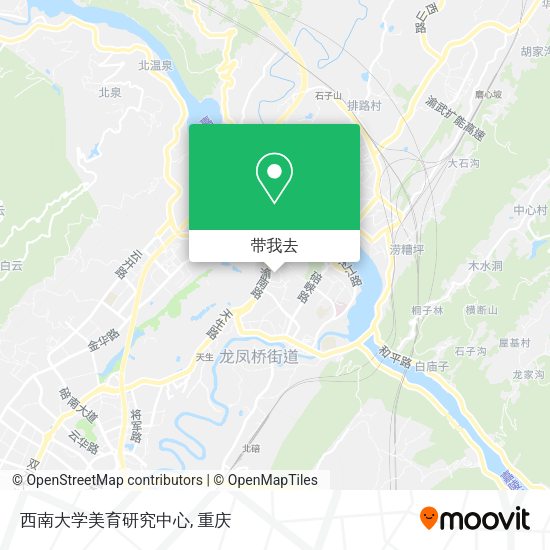 西南大学美育研究中心地图