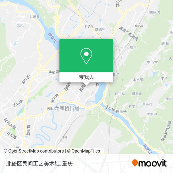 北碚区民间工艺美术社地图