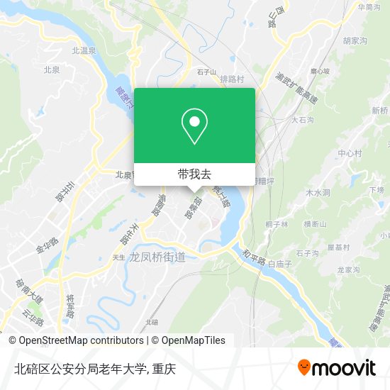 北碚区公安分局老年大学地图