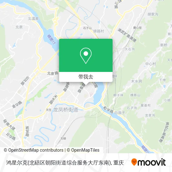 鸿星尔克(北碚区朝阳街道综合服务大厅东南)地图