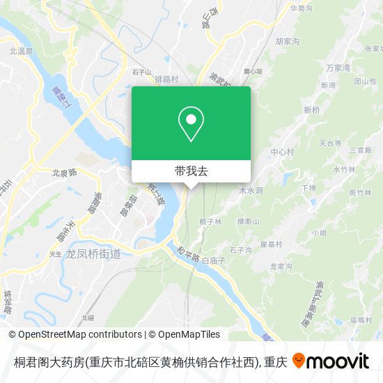 桐君阁大药房(重庆市北碚区黄桷供销合作社西)地图