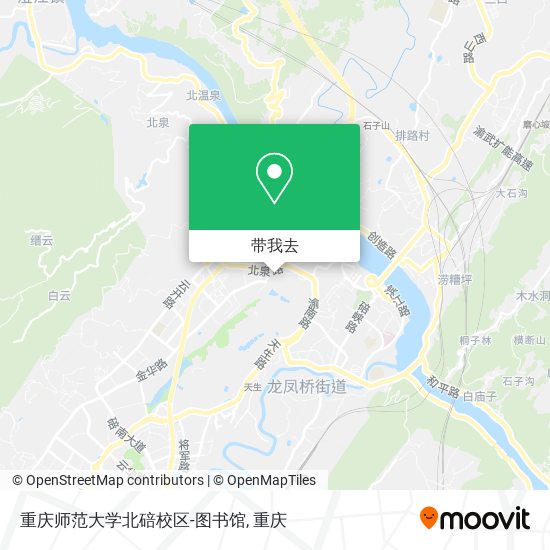重庆师范大学北碚校区-图书馆地图