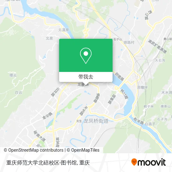重庆师范大学北碚校区-图书馆地图