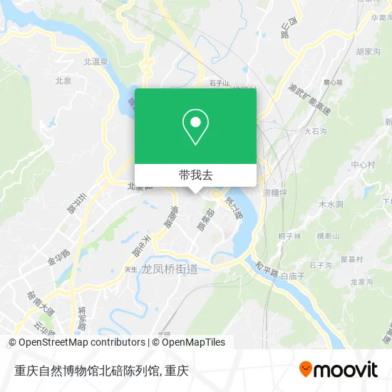 重庆自然博物馆北碚陈列馆地图