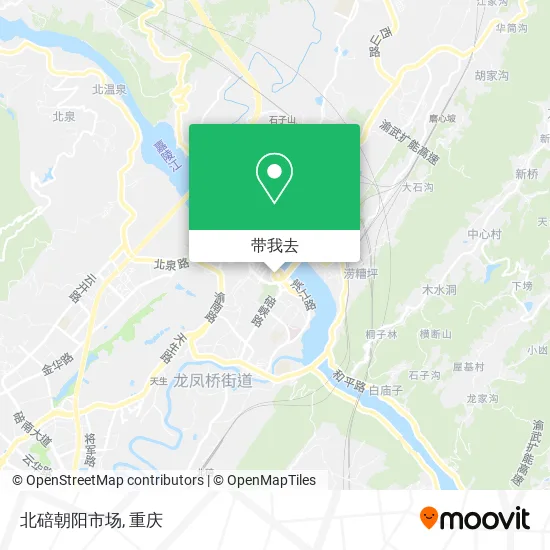 北碚朝阳市场地图