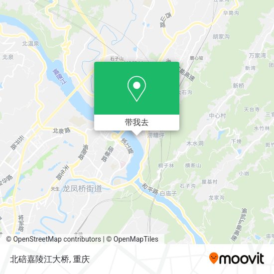 北碚嘉陵江大桥地图