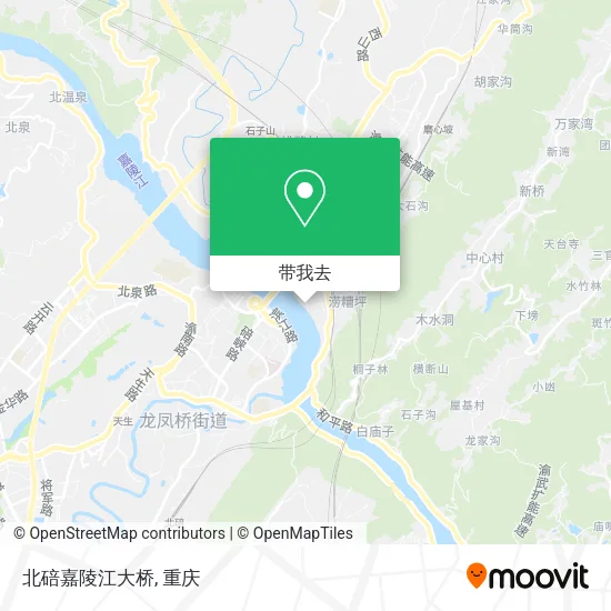 北碚嘉陵江大桥地图