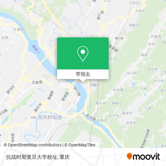 抗战时期复旦大学校址地图