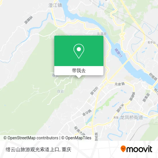 缙云山旅游观光索道上口地图