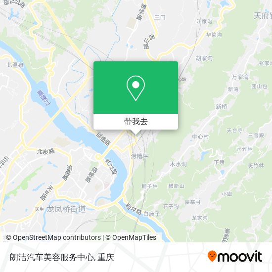 朗洁汽车美容服务中心地图