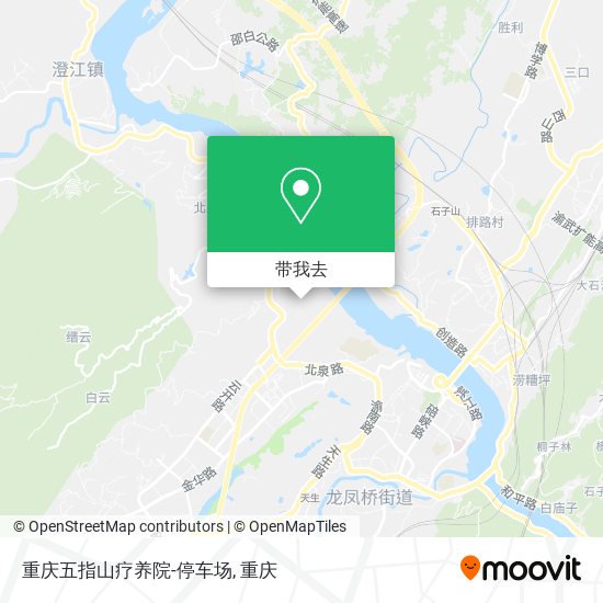 重庆五指山疗养院-停车场地图