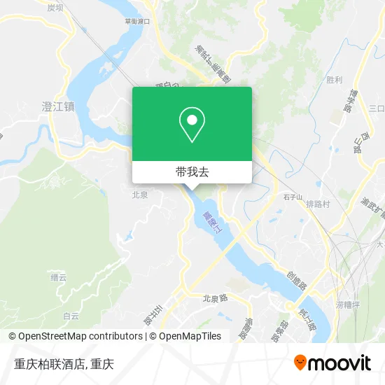 重庆柏联酒店地图