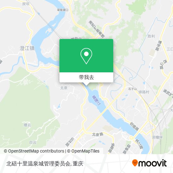 北碚十里温泉城管理委员会地图