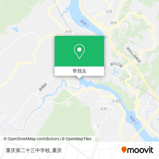 重庆第二十三中学校地图