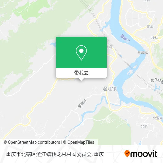 重庆市北碚区澄江镇转龙村村民委员会地图