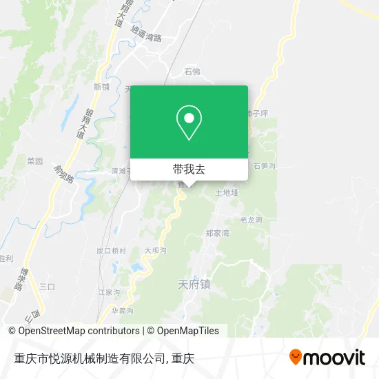 重庆市悦源机械制造有限公司地图