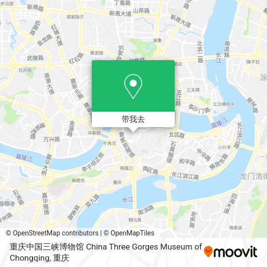 重庆中国三峡博物馆 China Three Gorges Museum of Chongqing地图