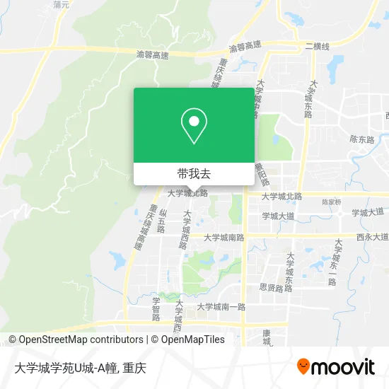 大学城学苑U城-A幢地图