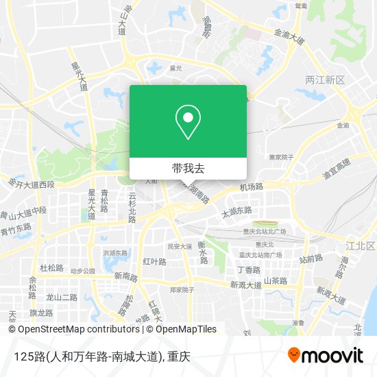 125路(人和万年路-南城大道)地图