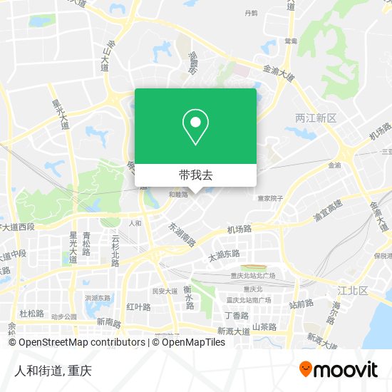 人和街道地图