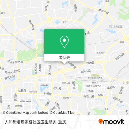 人和街道邢家桥社区卫生服务地图