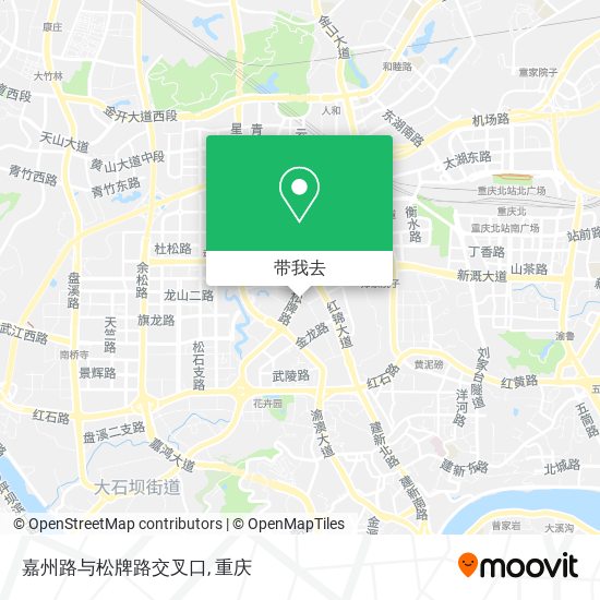 嘉州路与松牌路交叉口地图