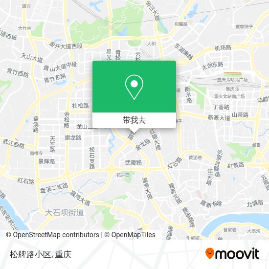 松牌路小区地图