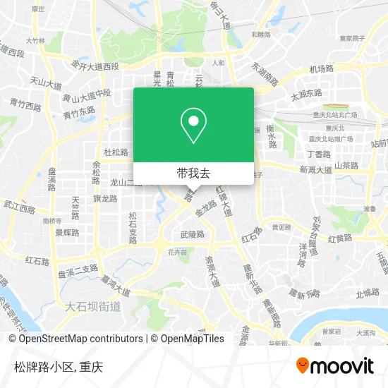 松牌路小区地图