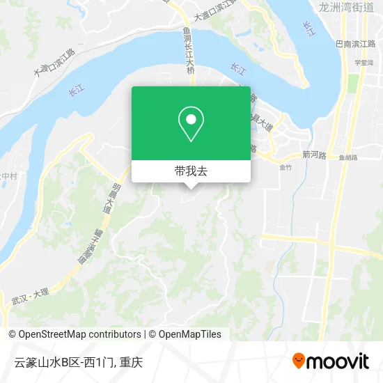 云篆山水B区-西1门地图