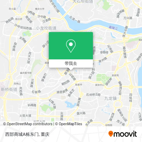 西部商城A栋东门地图