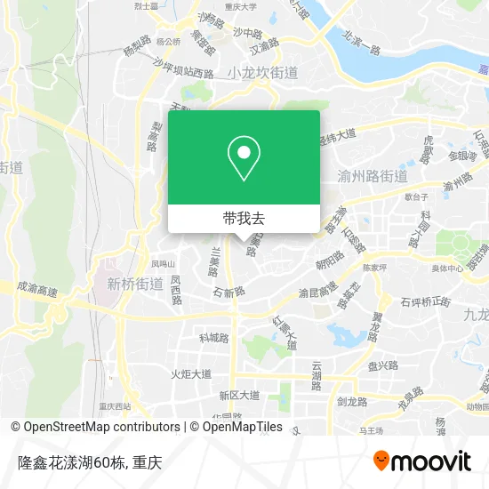 隆鑫花漾湖60栋地图